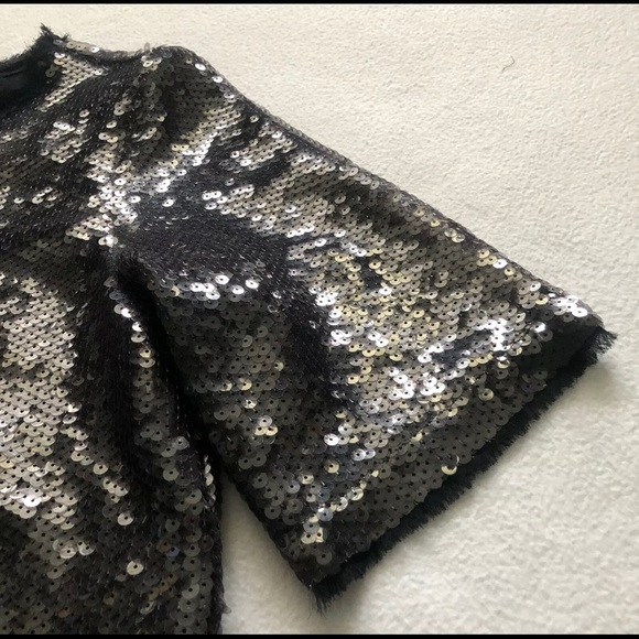 COPY - NWT ZARA BLACK SEQUENCE TOP - Picture 5 of 11